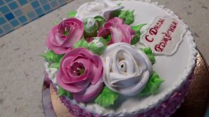 Как просто  украсить торт на  день рождения.