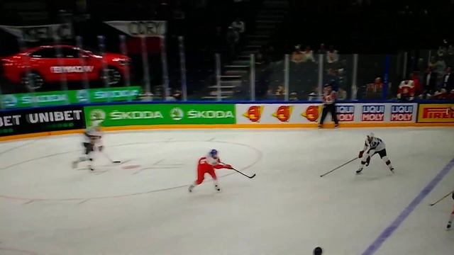 Andreas Martinsen huge hit WC 2022 #NHL #tampere смотреть онлайн