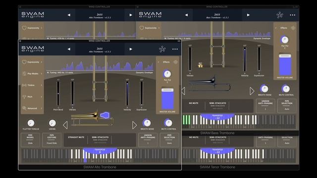 Audio Modeling SWAM "Trombones" смотреть онлайн