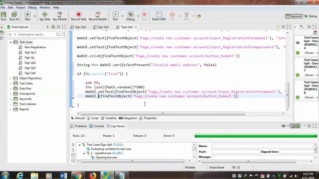 Random numbers are Concatenated -- Katalon Studio смотреть онлайн