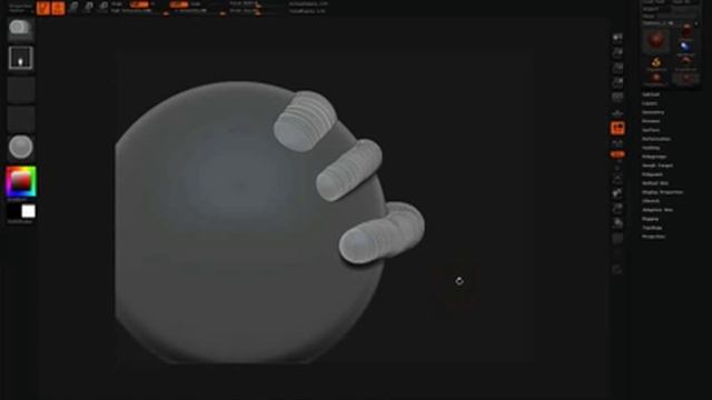 ZBrush Tutorial (Sketching with ZSpheres Basics) - Sketch Brushes смотреть онлайн