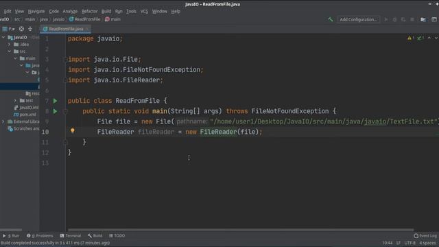 Java IO Tutorial - Read from a text file смотреть онлайн