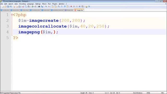 Creating image in PHP смотреть онлайн