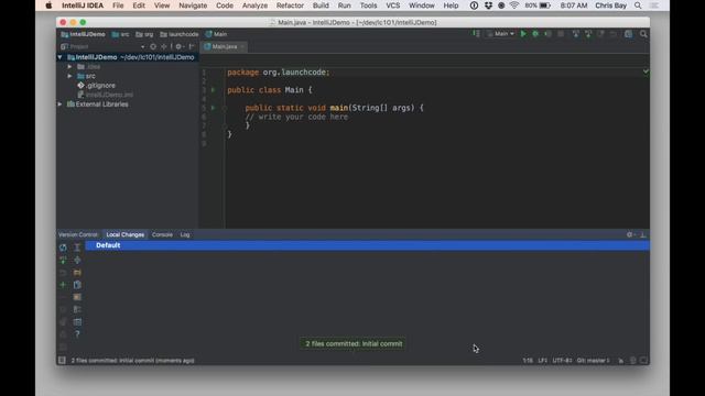 Using Git in IntelliJ смотреть онлайн