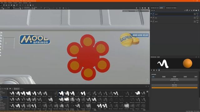 Substance Painter || Projection Painting, Freehand painting + Graffiti Letters смотреть онлайн