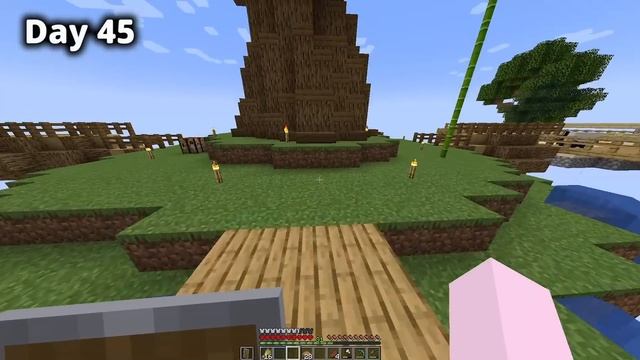 I Survived 100 Days on One Block in Minecraft Hardcore смотреть онлайн