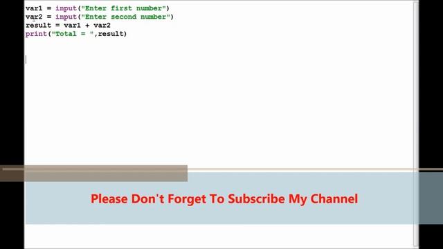 Addition of two numbers in python programming смотреть онлайн