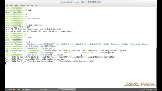 IntelliJ IDEA Community Edition 15 Installation in Debian 9.3 смотреть онлайн