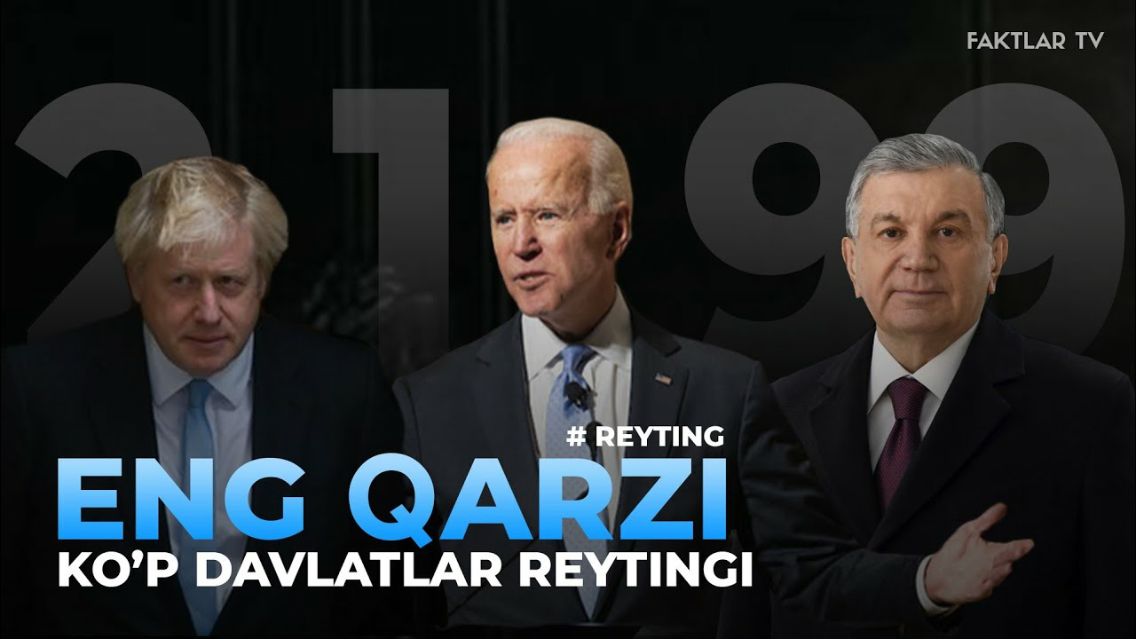 ENG QARZI KO'P DAVLATLAR REYTINGI / ЭНГ КАРЗИ КУП ДАВЛАТЛАР РЕЙТИНГИ