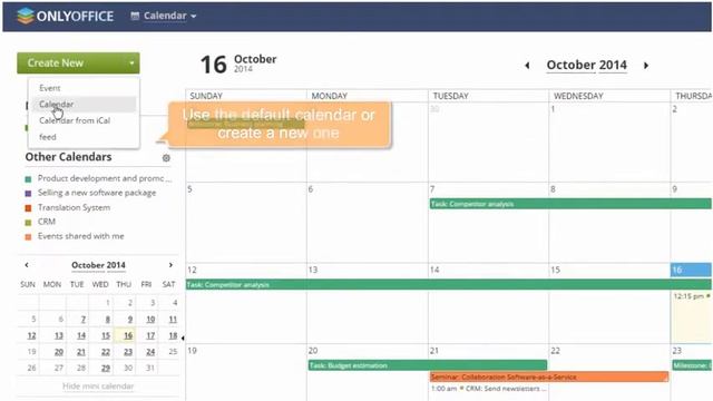 ONLYOFFICE Calendar: Get a Panoramic Picture of Multitask Activities смотреть онлайн