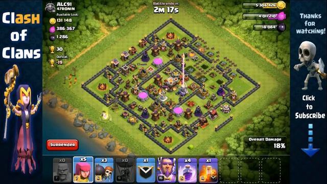 Clash of Clans - LoonBarch Dark Elixir Farming Attack Strategy without Heroes! смотреть онлайн