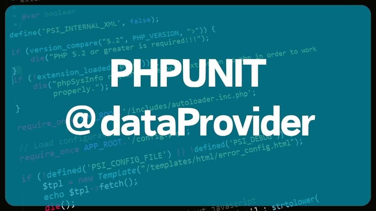 PHP Unit тестирование. Урок 2. Использование дата провайдеров. Табличное тестирование смотреть онлайн