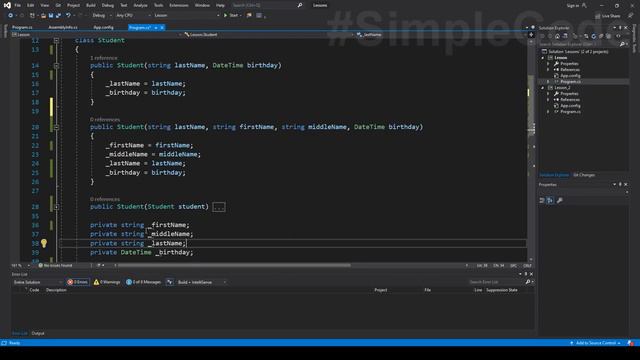 Перегрузка конструкторов класса в C# _ Что такое перегрузка _ C# ОТ НОВИЧКА К ПРОФЕССИОНАЛУ _ # 60 ( смотреть онлайн