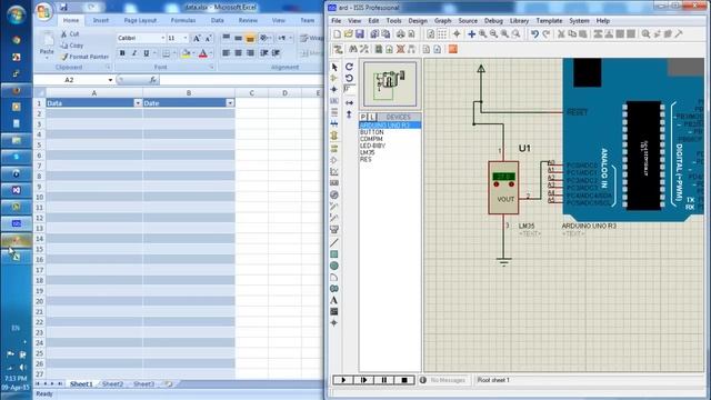 Save Temperature Sensor Data From Arduino To Excel File