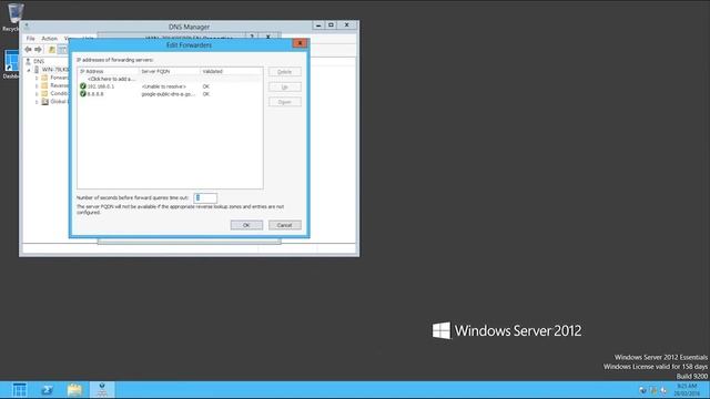 How to Set DNS Forwarder on Server 2012 смотреть онлайн