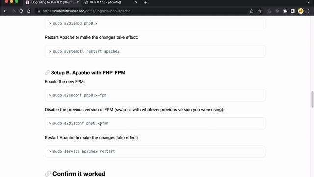 Upgrading PHP (Ubuntu with Apache) смотреть онлайн