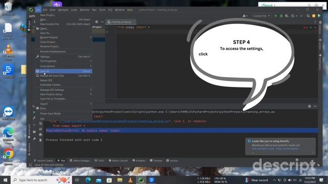 Installing Numpy on Pycharm смотреть онлайн