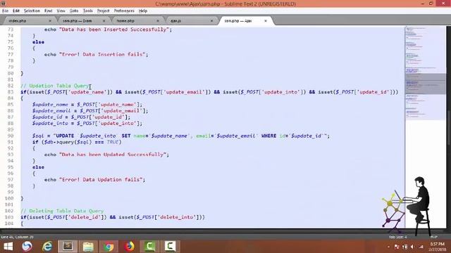 PHP/MYSQL/Ajax CRUD Create/Insert/Update/Delete Table without page refresh Part 3 смотреть онлайн