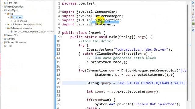 Mastering Java JDBC CRUD Operations in Eclipse Using MySQL | jdbc crud operations смотреть онлайн