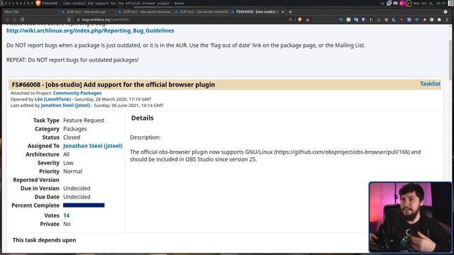 Fixing The Missing OBS Features On Arch Linux смотреть онлайн