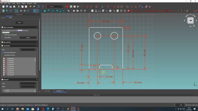 FreeCAD Tutorial | Sheet Metal Basics 4 for Begginers: Plate with Rope Hem смотреть онлайн