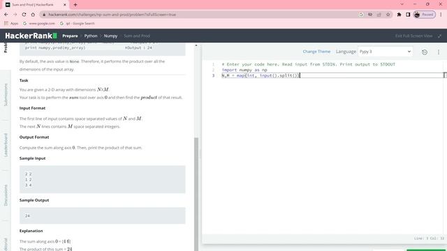 Sum And Product in Hindi || NumPy || HackerRank || Python Programming || Rajnish Chaurasia смотреть онлайн