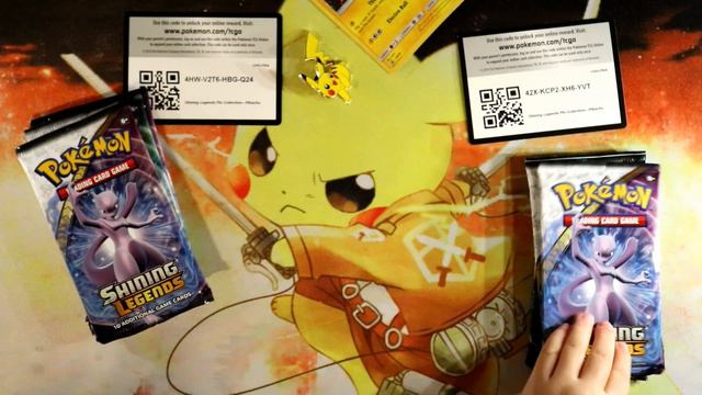 Best Pokemon Pikachu SHINING LEGENDS Pin Collection Opening x2 смотреть онлайн
