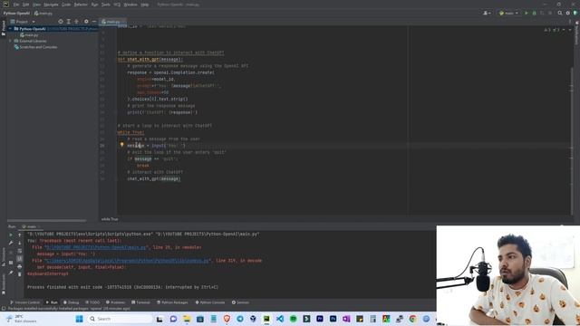 PYTHON CHAT-GPT (OPENAI-API) {Python Series - 2} | SaRan| Behindfacts | தமிழில் смотреть онлайн