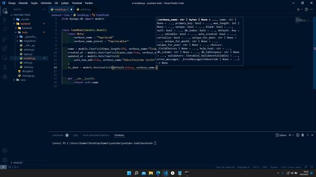 #1 Django (DRF) - Vue.js 3 (script Setup)  TODO APP
