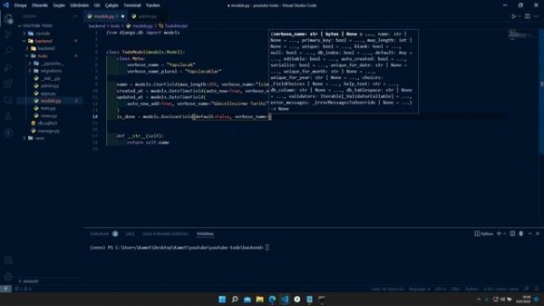 #1 Django (DRF) - Vue.js 3 (script setup)  TODO APP