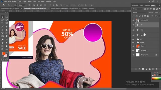 Graphics Design Bangla Tutorial/Social Media Post Design Adobe Photoshop Class-19