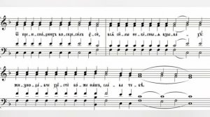 Глас 2, тропарь и кондак воскресный, 2 сопрано. Киевский распев.