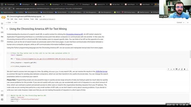 Exploring US Newspapers with the Chronicling America API смотреть онлайн