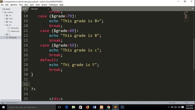 php fundamentals tutorials in bangle step by step Php switch statement (Part-17) смотреть онлайн