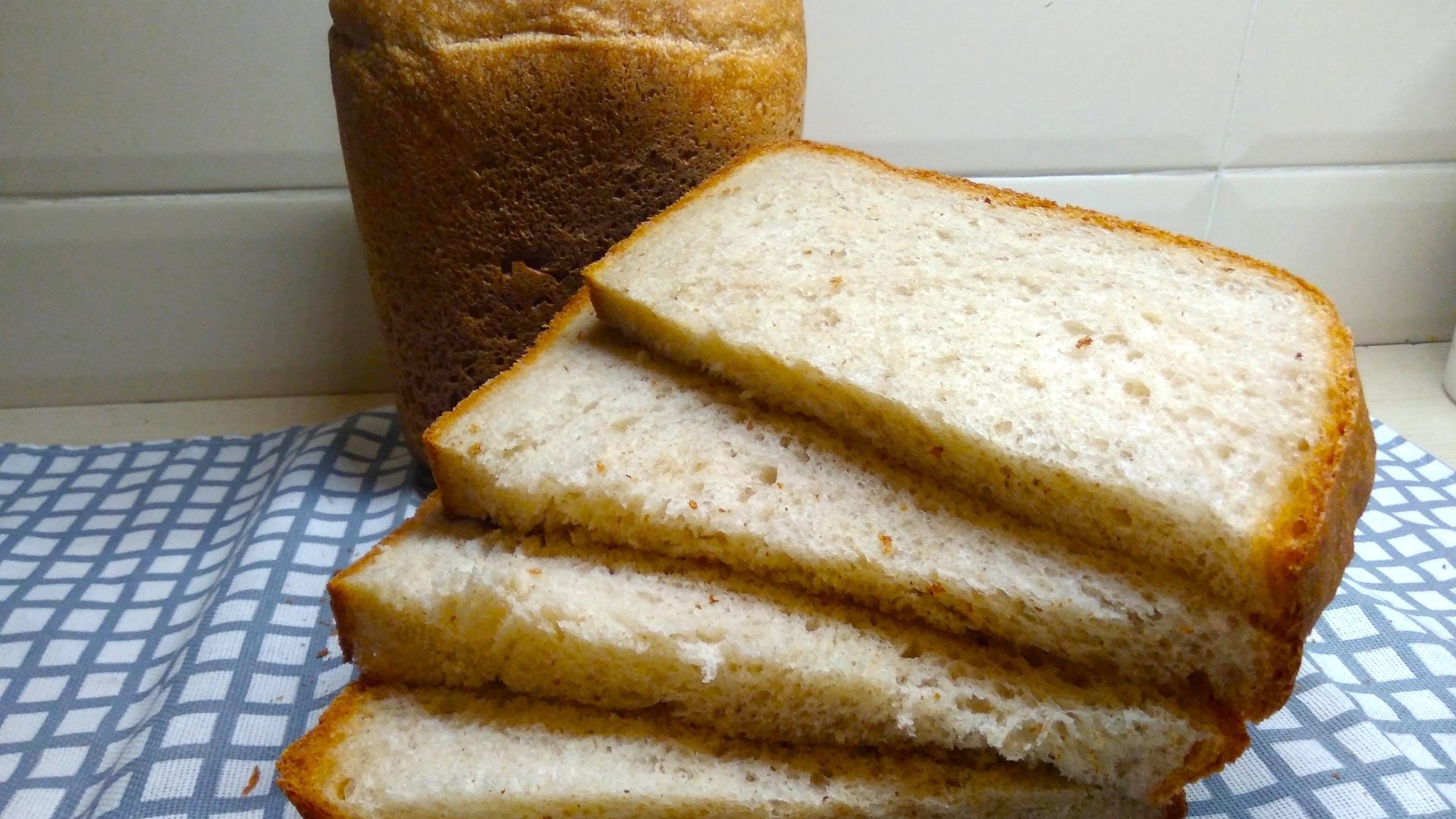 ХЛЕБ Пшенично-Ржаной в хлебопечке. Постный. смотреть онлайн