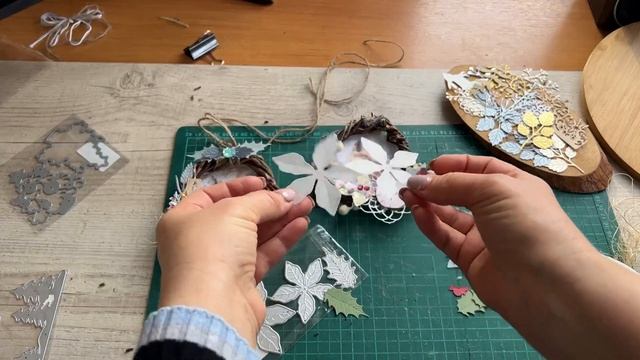 Мастер-класс ScrapMania: Праздничная подвеска-венок. Коллекция "Снежнакя клюква" смотреть онлайн