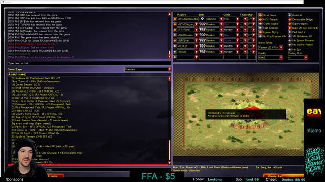 ALAMO SQUID GAME! w/ Zhasulan | Red Alert 2 - Cash Games! | Command & Conquer: Yuri's Revenge смотреть онлайн