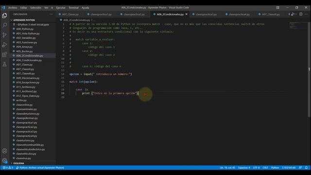 Python 3 (Condicionales II) смотреть онлайн