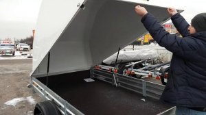 Пластиковая крышка 133 см для прицепа МЗСА 817701