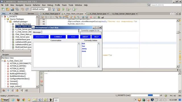 Java - Sockets - Coding a Client-Server CHAT Room - 2 of 3 смотреть онлайн