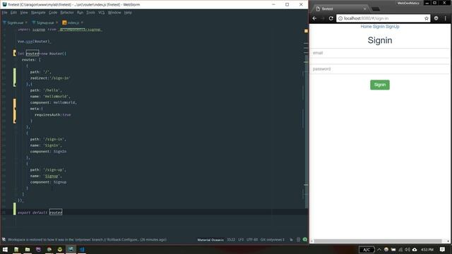 Firebase Email-Password authentication in VueJs смотреть онлайн