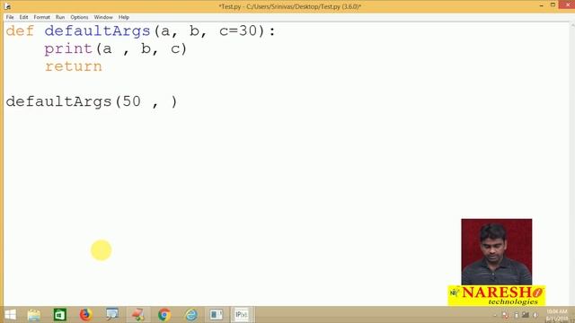 Default Arguments Function in Python | Python Tutorial for Beginners | Naresh IT смотреть онлайн
