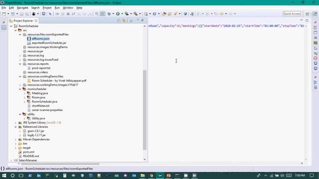Java Project - Room Scheduler - Simple Console Driven Application using JSON as DB смотреть онлайн