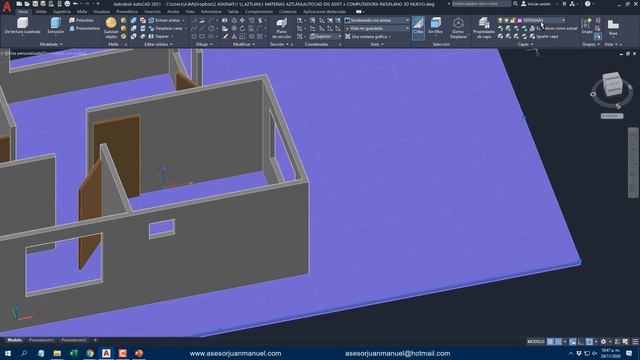 ? Insertar Desplazar y Escalar OBJETOS 3D En Un Plano De AUTOCAD 2021- Clase 11 ? смотреть онлайн