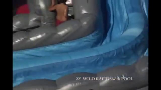 Wild Rapids Dual Lane Inflatable Water Slide смотреть онлайн