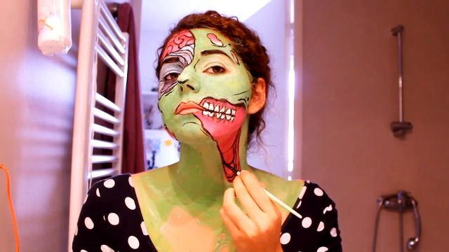 ОБРАЗ НА ХЕЛЛОУИН || POP ART ZOMBIE || ПОП АРТ ЗОМБИ смотреть онлайн