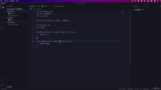TypeScript Урок 2 - Базовые типы смотреть онлайн
