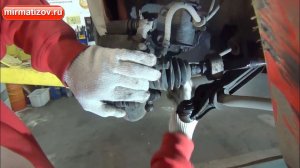 Daewoo Matiz Нарочно не придумаешь: вырванная шаровая опора.