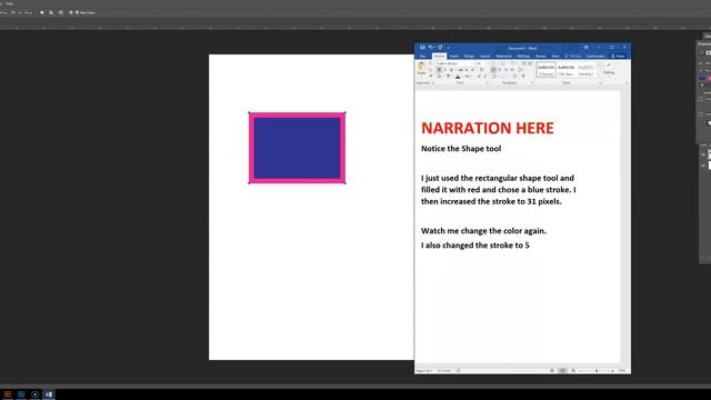 Photoshop: Layers, Shape Tool (with Fill and Stroke), Move Tool смотреть онлайн
