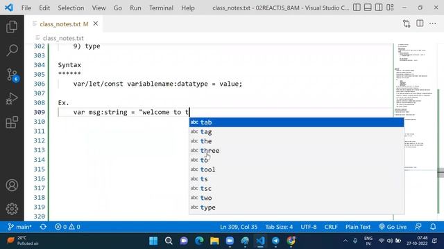 Complete Typescript Tutorial || Sai Sir || Web Development || Class 01 смотреть онлайн